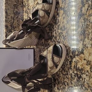 Coach wedge heels